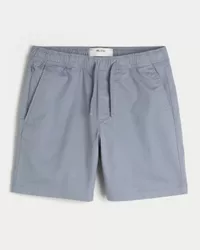 Above-the-Knee Twill Pull-On Shorts,Above-the-Knee Twill Pull-On Shorts