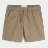Above-the-Knee Twill Pull-On Shorts,Above-the-Knee Twill Pull-On Shorts Above-the-Knee Twill Pull-On Shorts,Above-the-Knee Twill Pull-On Shorts