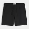 Above-the-Knee Twill Pull-On Shorts,Above-the-Knee Twill Pull-On Shorts