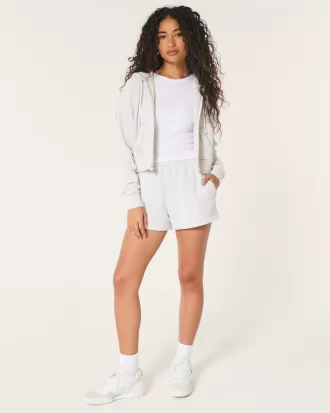 Adjustable Rise Fleece Shorts,Adjustable Rise Fleece Shorts