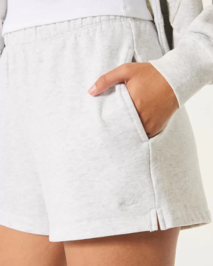 Adjustable Rise Fleece Shorts,Adjustable Rise Fleece Shorts