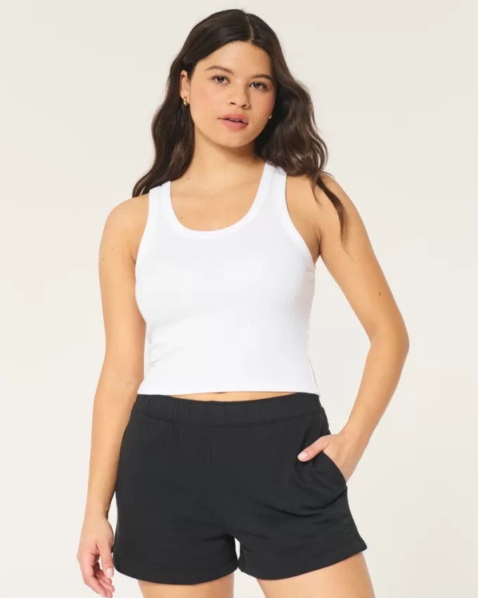 Adjustable Rise Fleece Shorts,Adjustable Rise Fleece Shorts