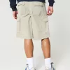 At-the-Knee Baggy Cargo Shorts,At-the-Knee Baggy Cargo Shorts