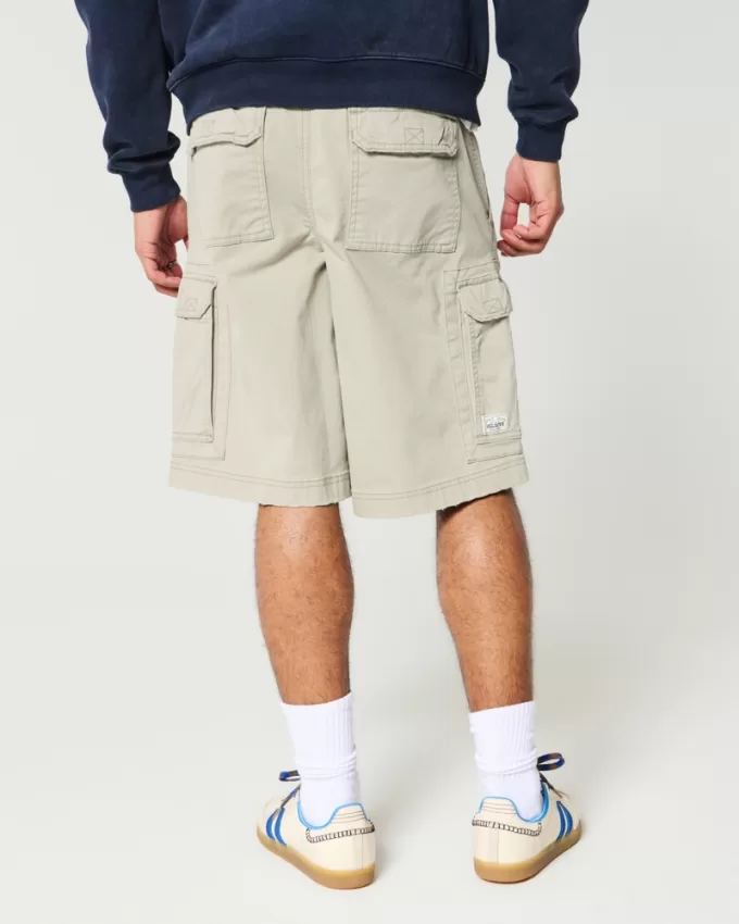 At-the-Knee Baggy Cargo Shorts,At-the-Knee Baggy Cargo Shorts