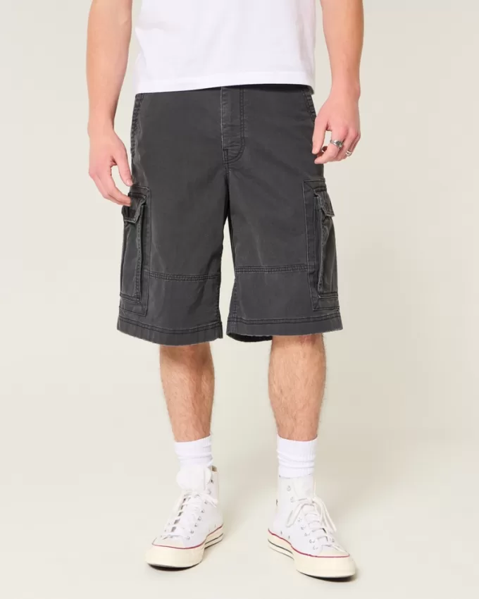 At-the-Knee Baggy Cargo Shorts,At-the-Knee Baggy Cargo Shorts