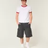At-the-Knee Baggy Cargo Shorts,At-the-Knee Baggy Cargo Shorts