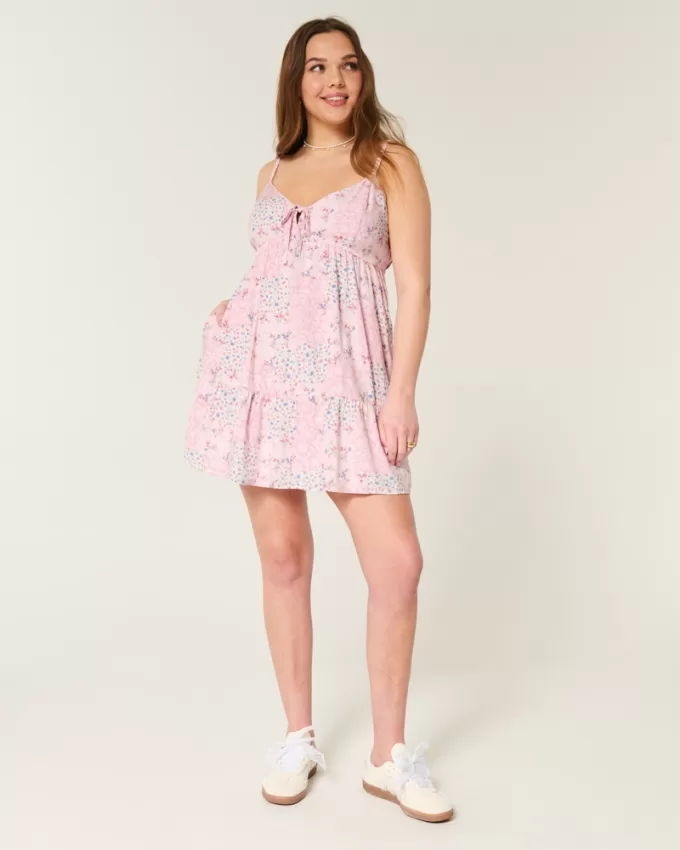 Babydoll Mini Dress,Babydoll Mini Dress