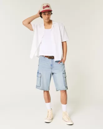 Baggy Cargo Jean Shorts,Baggy Cargo Jean Shorts