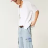 Baggy Cargo Jean Shorts,Baggy Cargo Jean Shorts