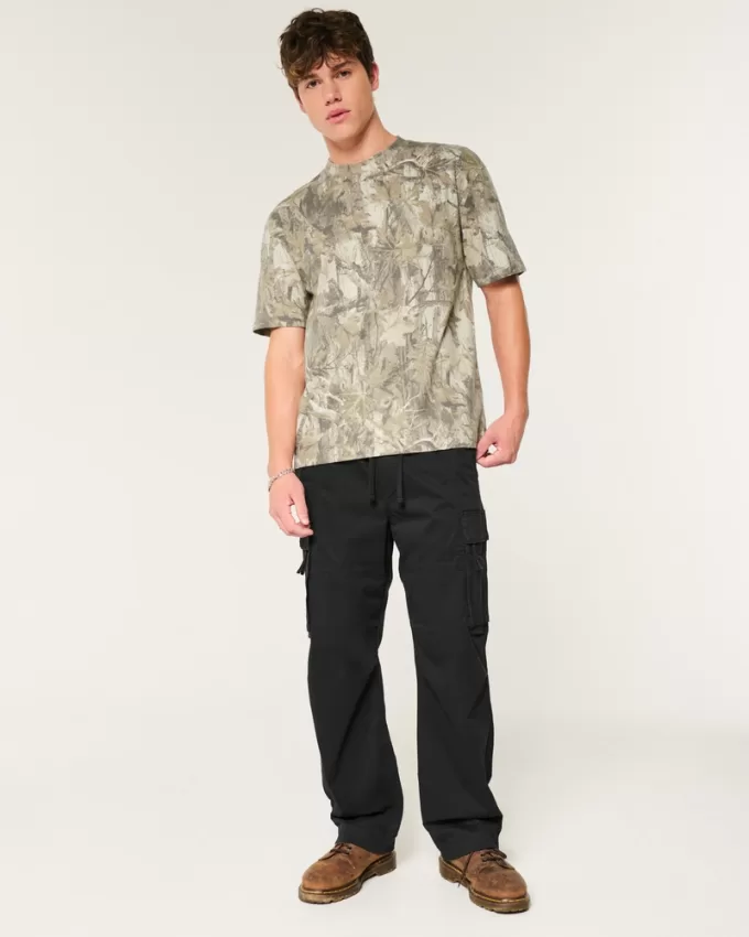 Baggy Cargo Pull-On Pants,Baggy Cargo Pull-On Pants
