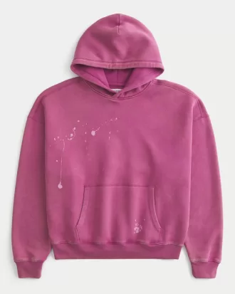 Baggy Cinch Paint Splatter Hoodie,Baggy Cinch Paint Splatter Hoodie
