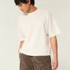 Baggy Crop Crew T-Shirt,Baggy Crop Crew T-Shirt