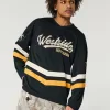 Baggy Westside Mustangs Graphic Hockey Jersey,Baggy Westside Mustangs Graphic Hockey Jersey