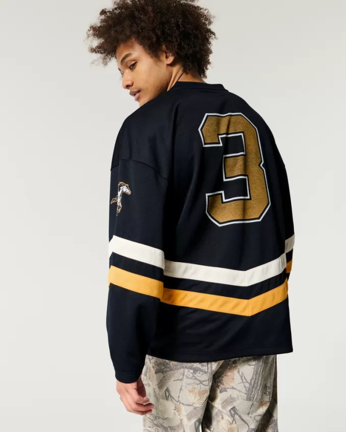 Baggy Westside Mustangs Graphic Hockey Jersey,Baggy Westside Mustangs Graphic Hockey Jersey