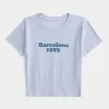 Barcelona 1993 Graphic Baby Tee,Barcelona 1993 Graphic Baby Tee