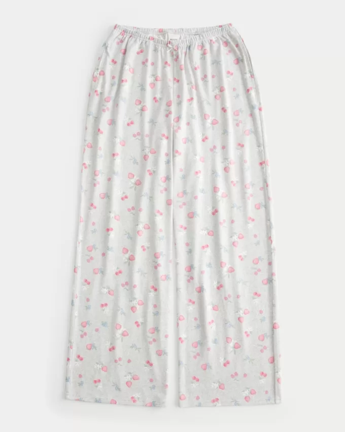 Berry Pattern Pajama Pants,Berry Pattern Pajama Pants