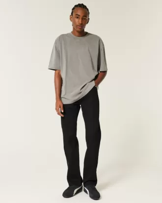 Black No Fade Straight Jeans,Black No Fade Straight Jeans