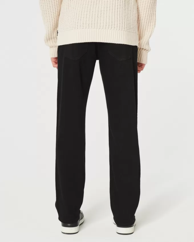 Black No Fade Straight Jeans,Black No Fade Straight Jeans