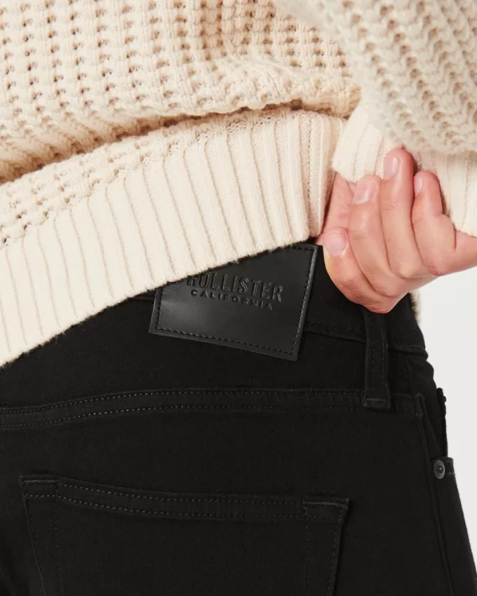 Black No Fade Straight Jeans,Black No Fade Straight Jeans