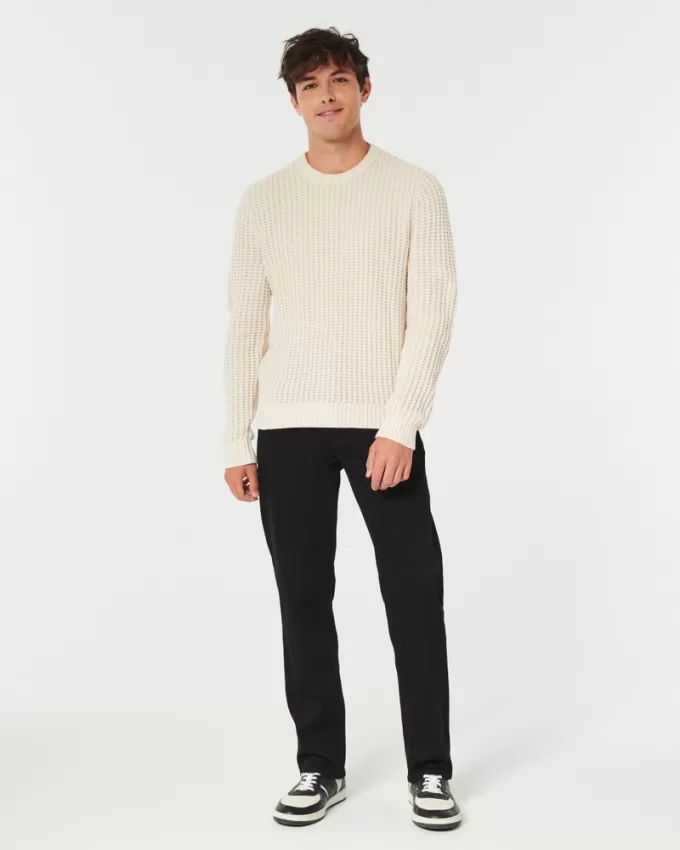 Black No Fade Straight Jeans,Black No Fade Straight Jeans