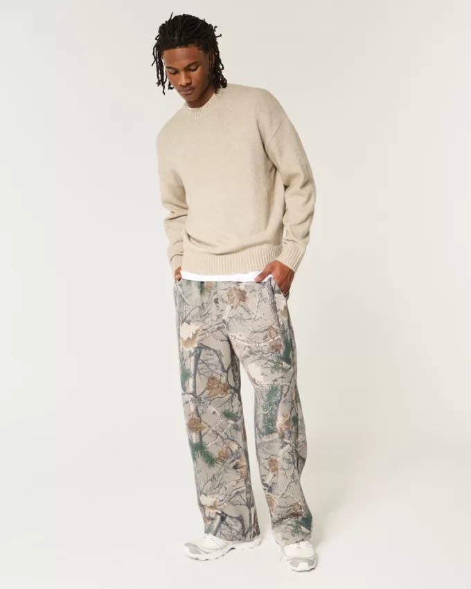 Boxy Airspun Knit Crew Sweater,Boxy Airspun Knit Crew Sweater