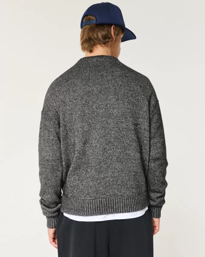 Boxy Airspun Knit Crew Sweater,Boxy Airspun Knit Crew Sweater