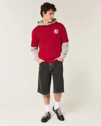 Boxy Alabama Crimson Tide Graphic Tee,Boxy Alabama Crimson Tide Graphic Tee