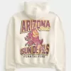 Boxy Arizona State University Sun Devils Graphic Hoodie,Boxy Arizona State University Sun Devils Graphic Hoodie