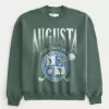 Boxy Augusta Golf Graphic Crew Sweatshirt,Boxy Augusta Golf Graphic Crew Sweatshirt