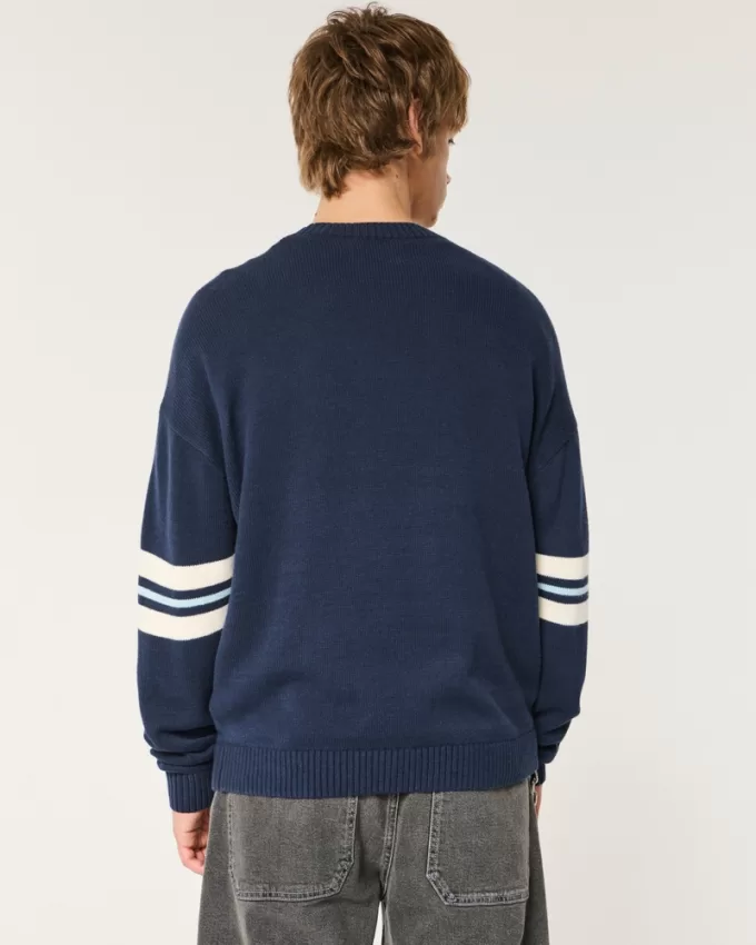 Boxy Bulldog Graphic Crew Sweater,Boxy Bulldog Graphic Crew Sweater Boxy Bulldog Graphic Crew Sweater,Boxy Bulldog Graphic Crew Sweater