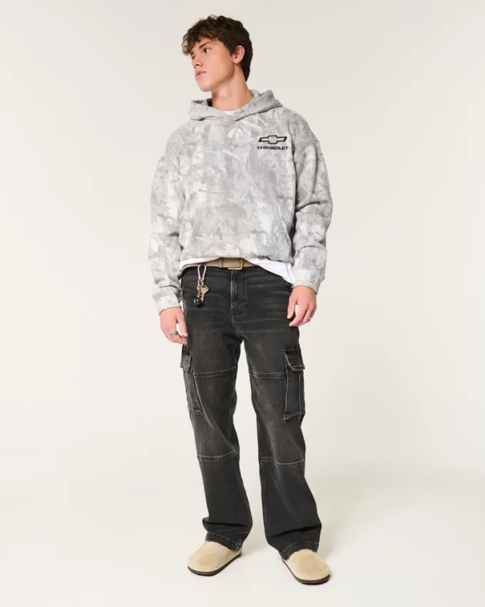 Boxy Camo Chevrolet Graphic Hoodie,Boxy Camo Chevrolet Graphic Hoodie