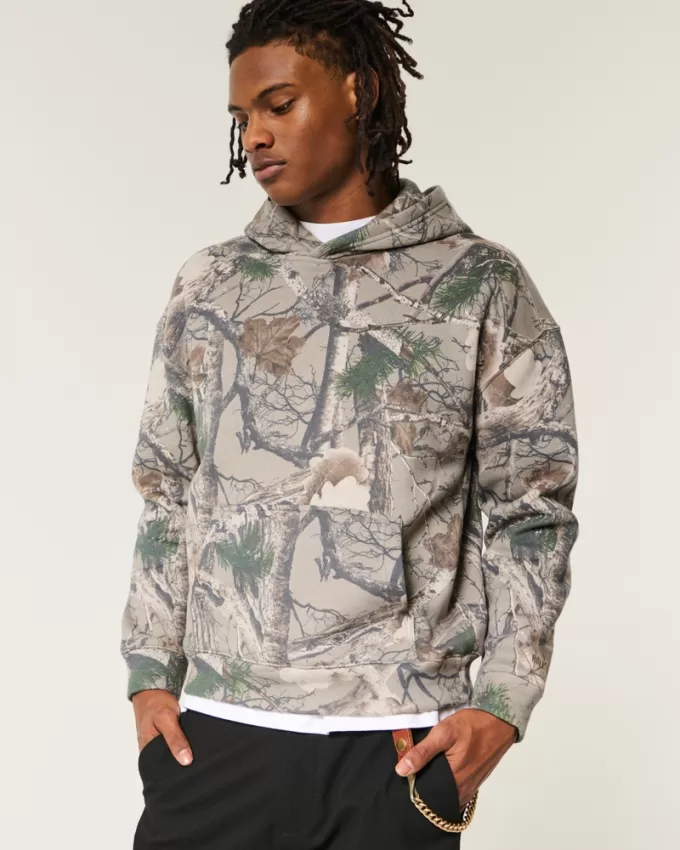 Boxy Camo Hoodie,Boxy Camo Hoodie