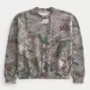 Boxy Camo Logo Crew Sweatshirt,Boxy Camo Logo Crew Sweatshirt