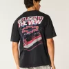 Boxy Chevrolet Racing Graphic Tee,Boxy Chevrolet Racing Graphic Tee