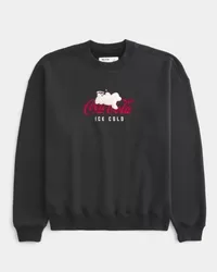 Boxy Coca-Cola Graphic Crew Sweatshirt,Boxy Coca-Cola Graphic Crew Sweatshirt