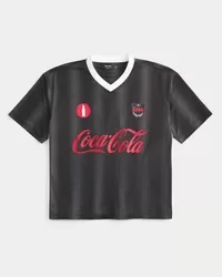 Boxy Coca-Cola Graphic Soccer Jersey,Boxy Coca-Cola Graphic Soccer Jersey