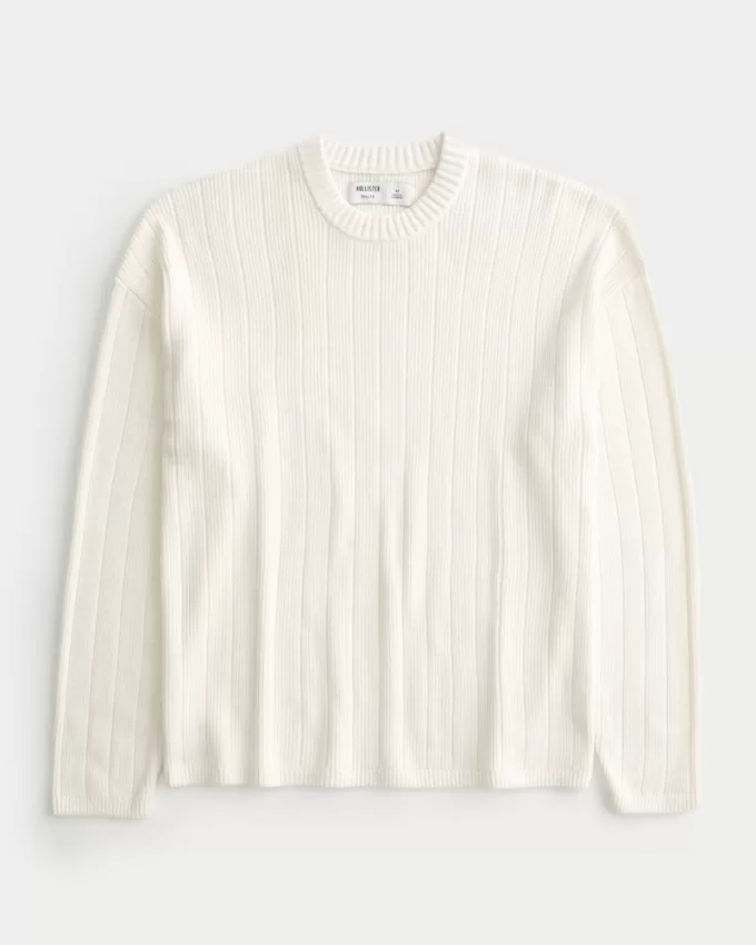 Boxy Crew Sweater,Boxy Crew Sweater