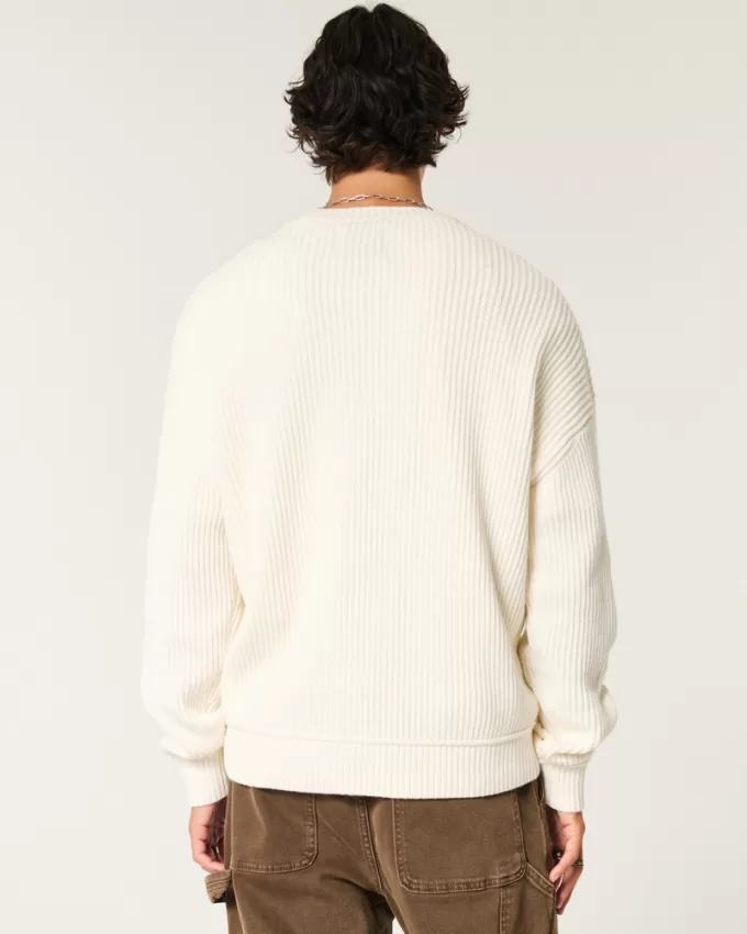 Boxy Crew Sweater,Boxy Crew Sweater