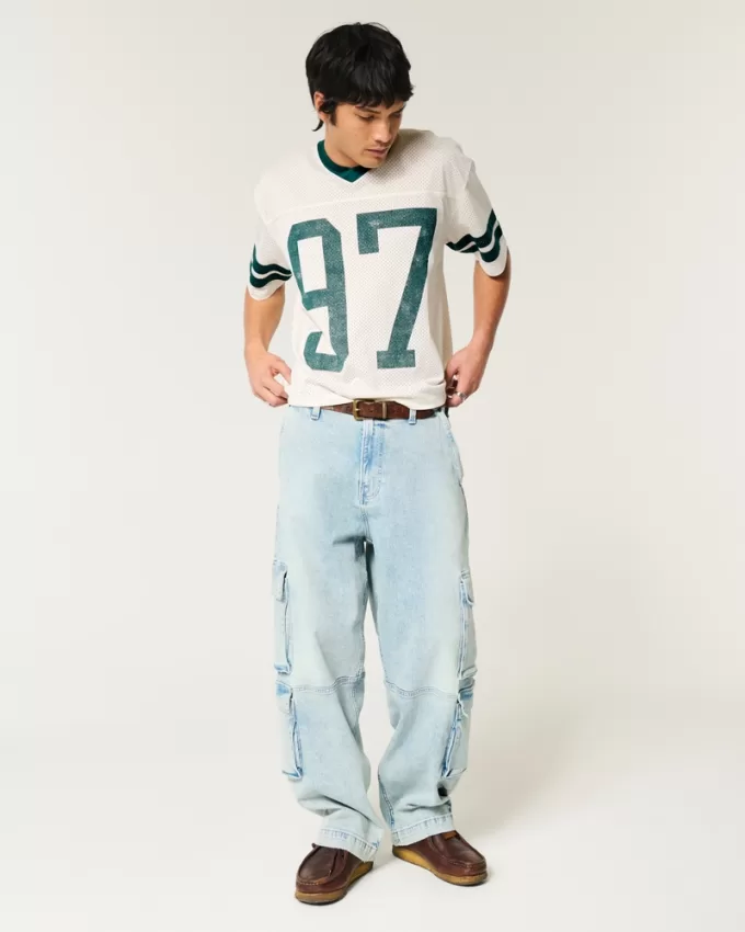 Boxy Crop Athletic Graphic Jersey,Boxy Crop Athletic Graphic Jersey