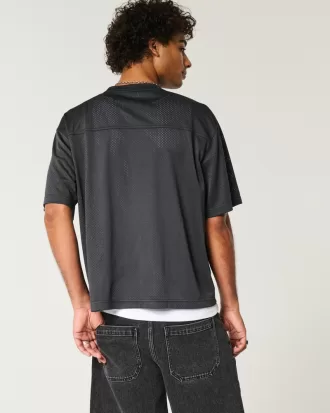 Boxy Crop Athletic Graphic Jersey,Boxy Crop Athletic Graphic Jersey