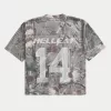 Boxy Crop Camo Dodge Graphic Jersey,Boxy Crop Camo Dodge Graphic Jersey