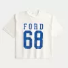 Boxy Crop Ford Graphic Jersey,Boxy Crop Ford Graphic Jersey