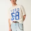 Boxy Crop Ford Graphic Jersey,Boxy Crop Ford Graphic Jersey