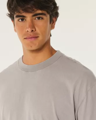 Boxy Crop Heavyweight Cotton Crew T-Shirt,Boxy Crop Heavyweight Cotton Crew T-Shirt