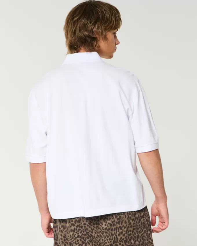 Boxy Crop Polo,Boxy Crop Polo Boxy Crop Polo,Boxy Crop Polo