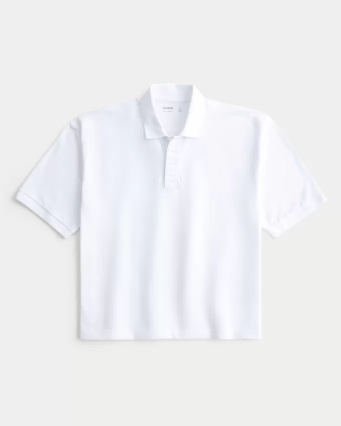 Boxy Crop Polo,Boxy Crop Polo Boxy Crop Polo,Boxy Crop Polo