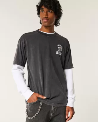 Boxy Dodge Charger Hellcat Graphic Tee,Boxy Dodge Charger Hellcat Graphic Tee