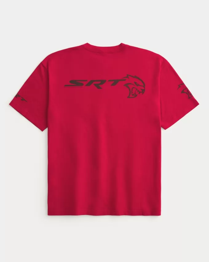 Boxy Dodge Hellcat SRT Graphic Tee,Boxy Dodge Hellcat SRT Graphic Tee