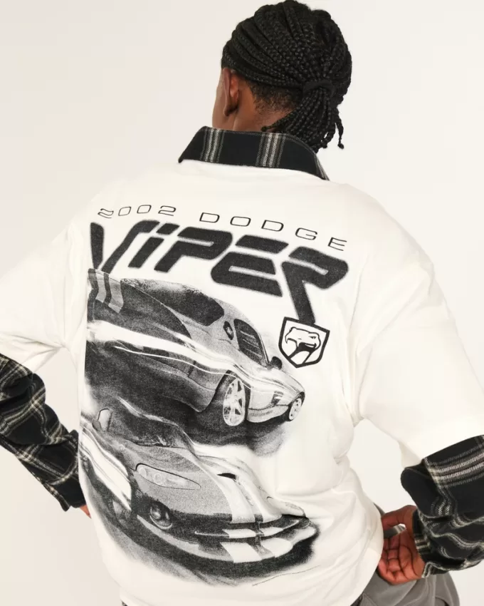 Boxy Dodge Viper Graphic Tee,Boxy Dodge Viper Graphic Tee