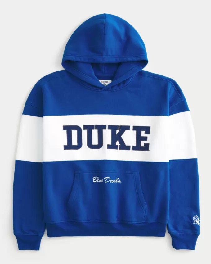 Boxy Duke Blue Devils Graphic Hoodie,Boxy Duke Blue Devils Graphic Hoodie